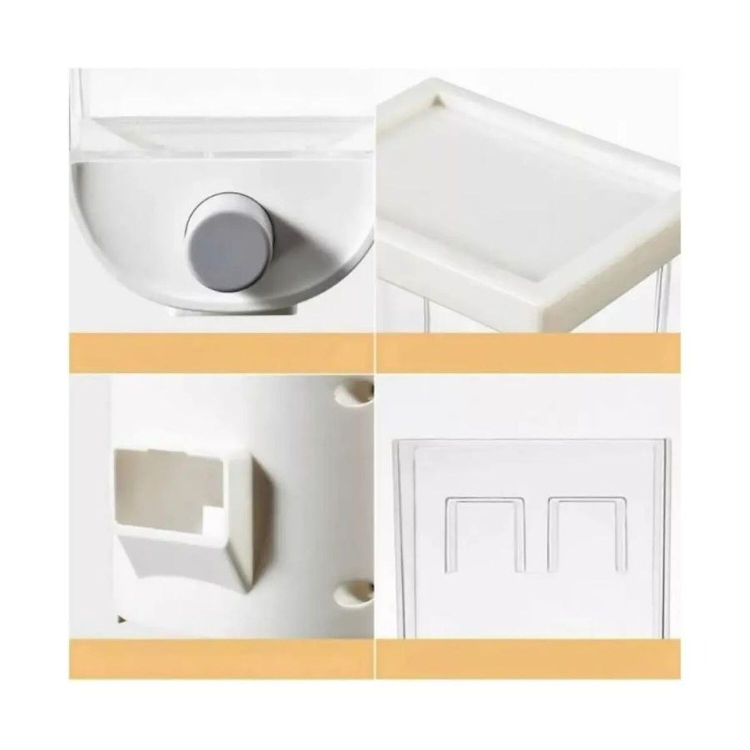 Dispensador De Alimentos De Pared Organizador De Cocina Blanco image number 4.0