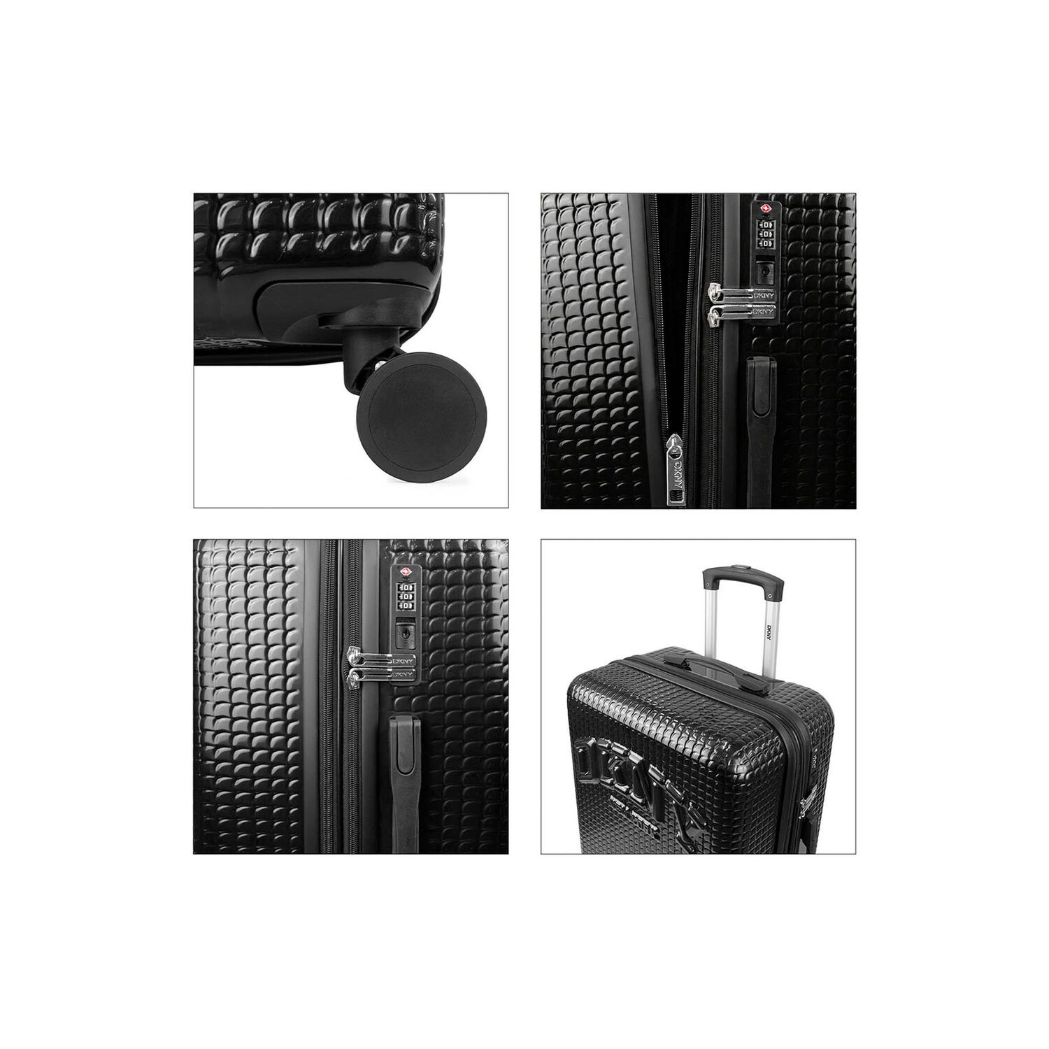 Pack 2 Maletas Donna Karan Hot Town M 20k + L 23k Negra Dkny image number 3.0