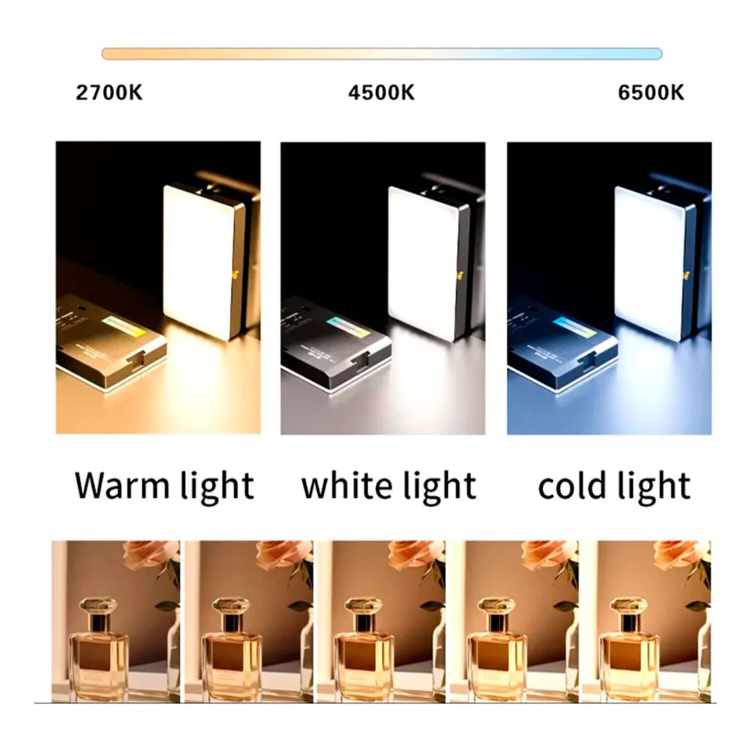 Luz Led Port&aacute;til Para C&aacute;maras Tlf Selfis Videos Ajustable image number 4.0