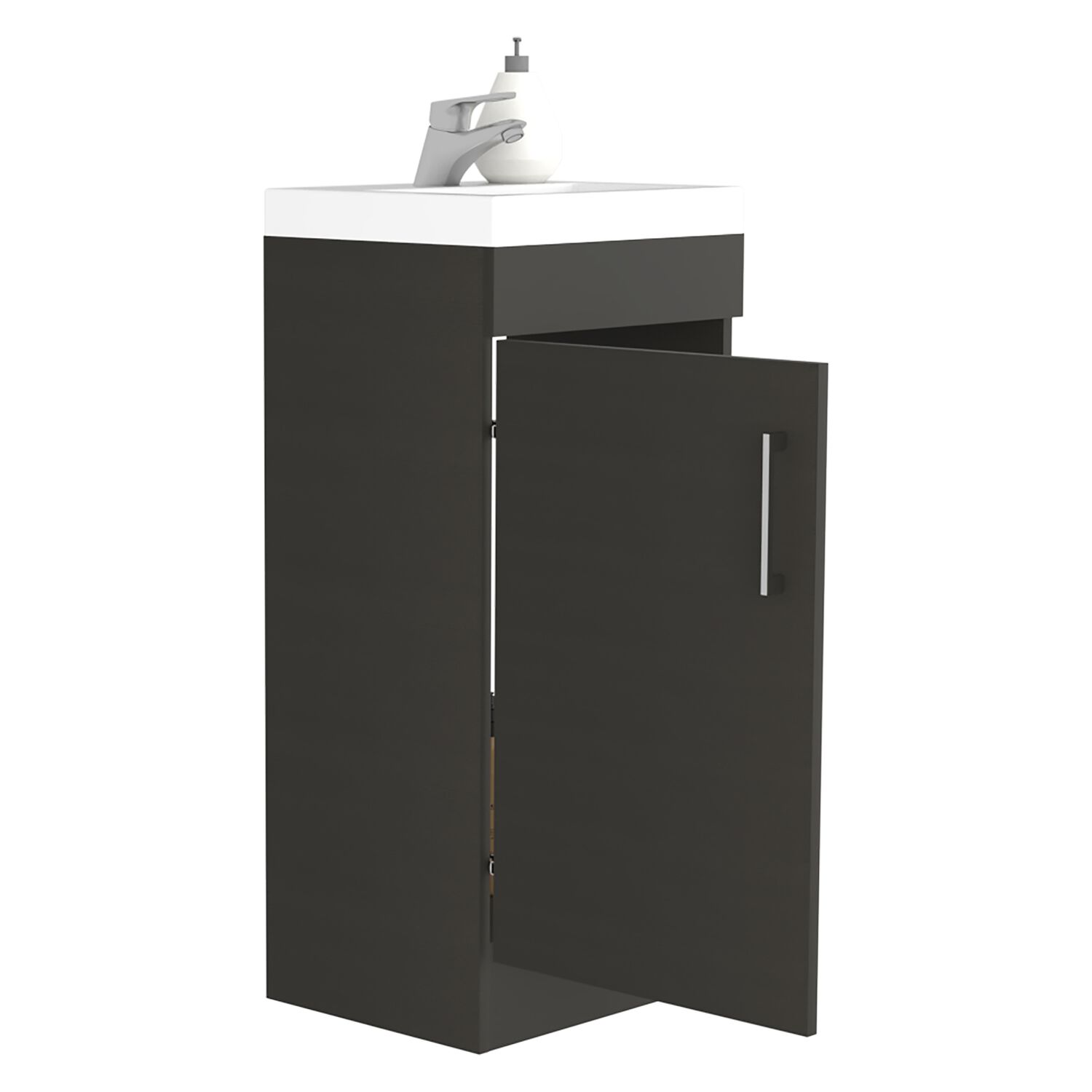 Mueble Vanitorio 1 Puerta Fm-005n - Negro image number 1.0