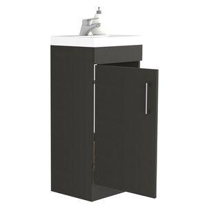 Mueble Vanitorio 1 Puerta Fm-005n - Negro