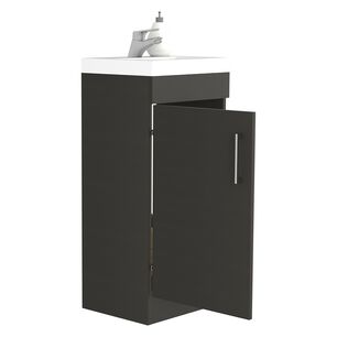 Mueble Vanitorio 1 Puerta Fm-005n - Negro