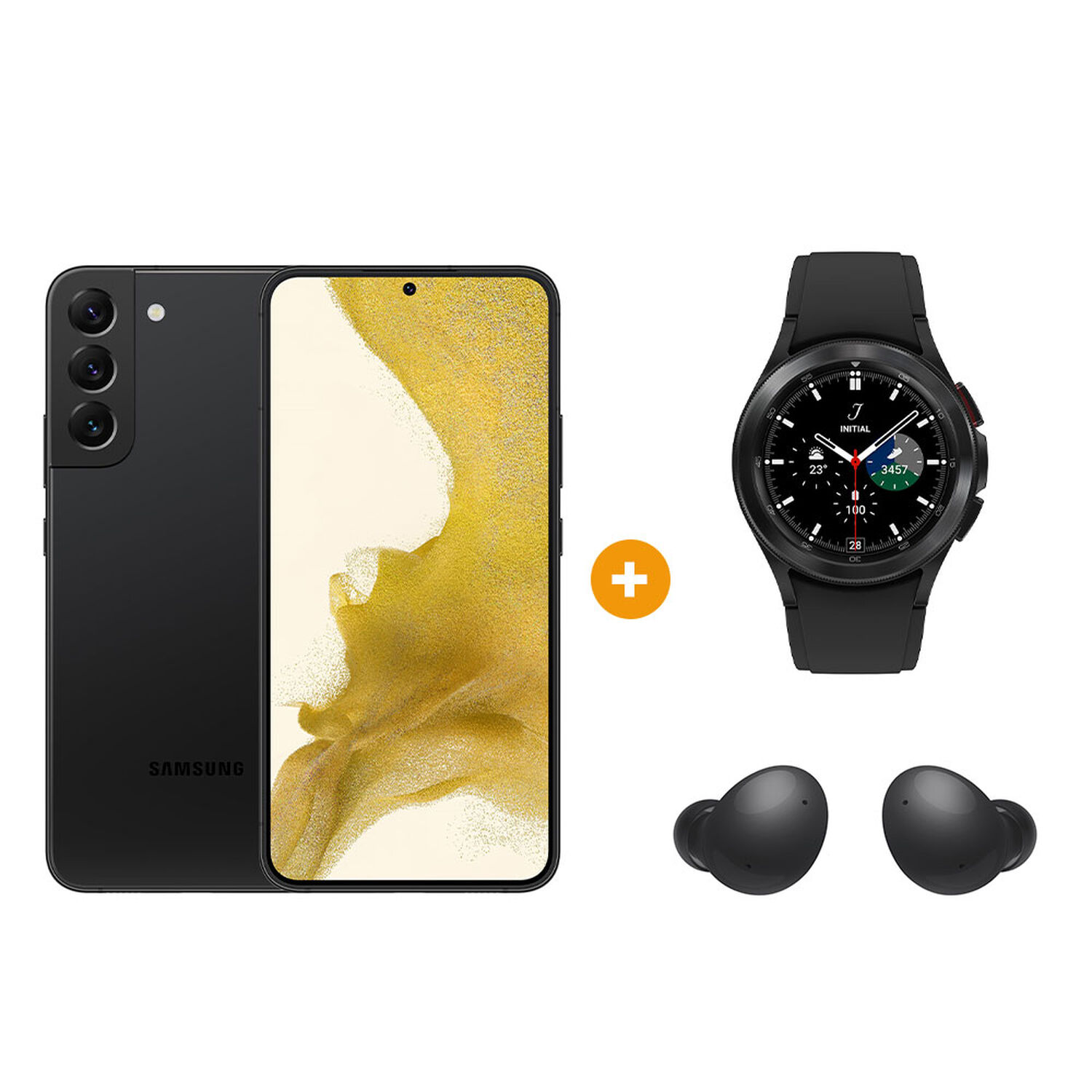 Smartphone Samsung Galaxy S22 128 GB + Galaxy Watch 4 Classic 42mm + Galaxy Buds 2 image number 0.0
