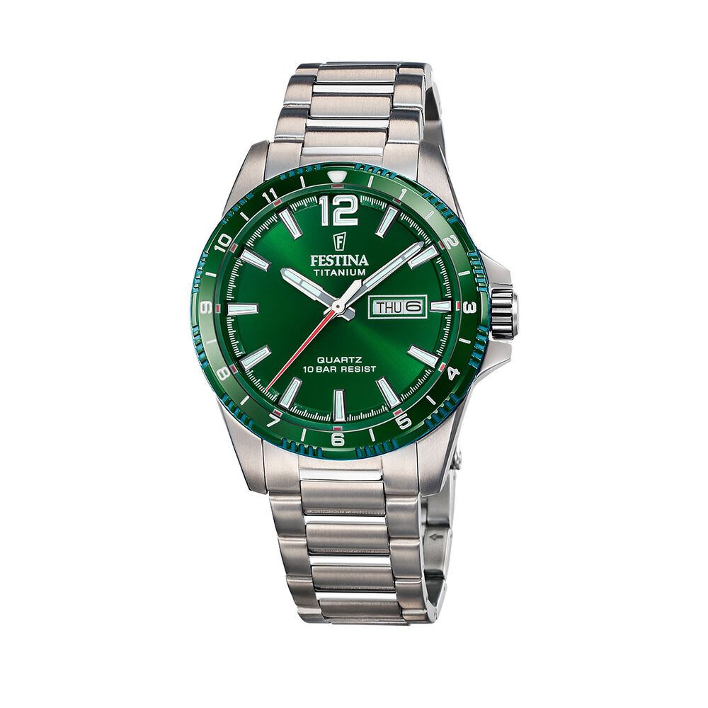 Reloj F20698/3 Festina Verde Hombre Calendario Titanium image number 0.0