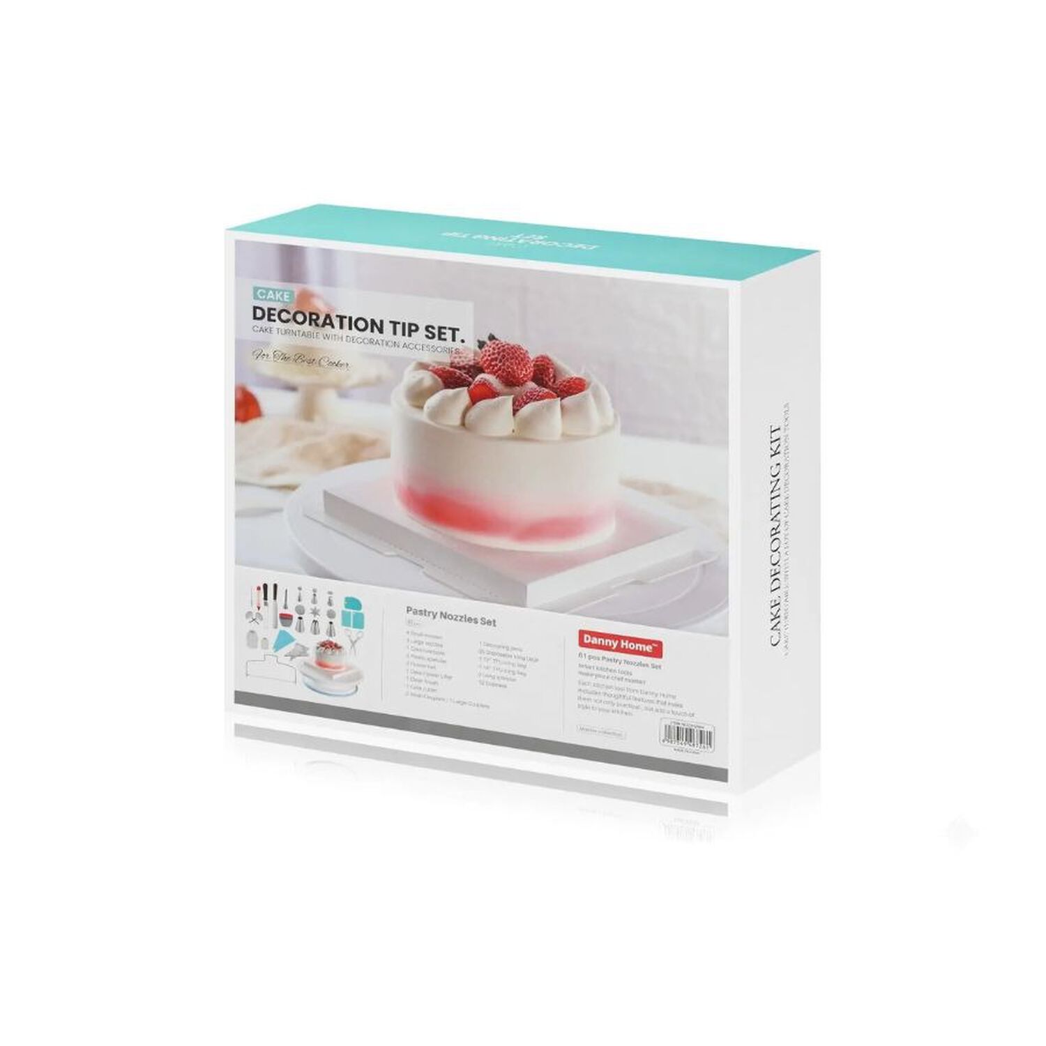 Kit De Reposter&iacute;a Plato Giratorio Y Boquillas 61 Piezas image number 0.0