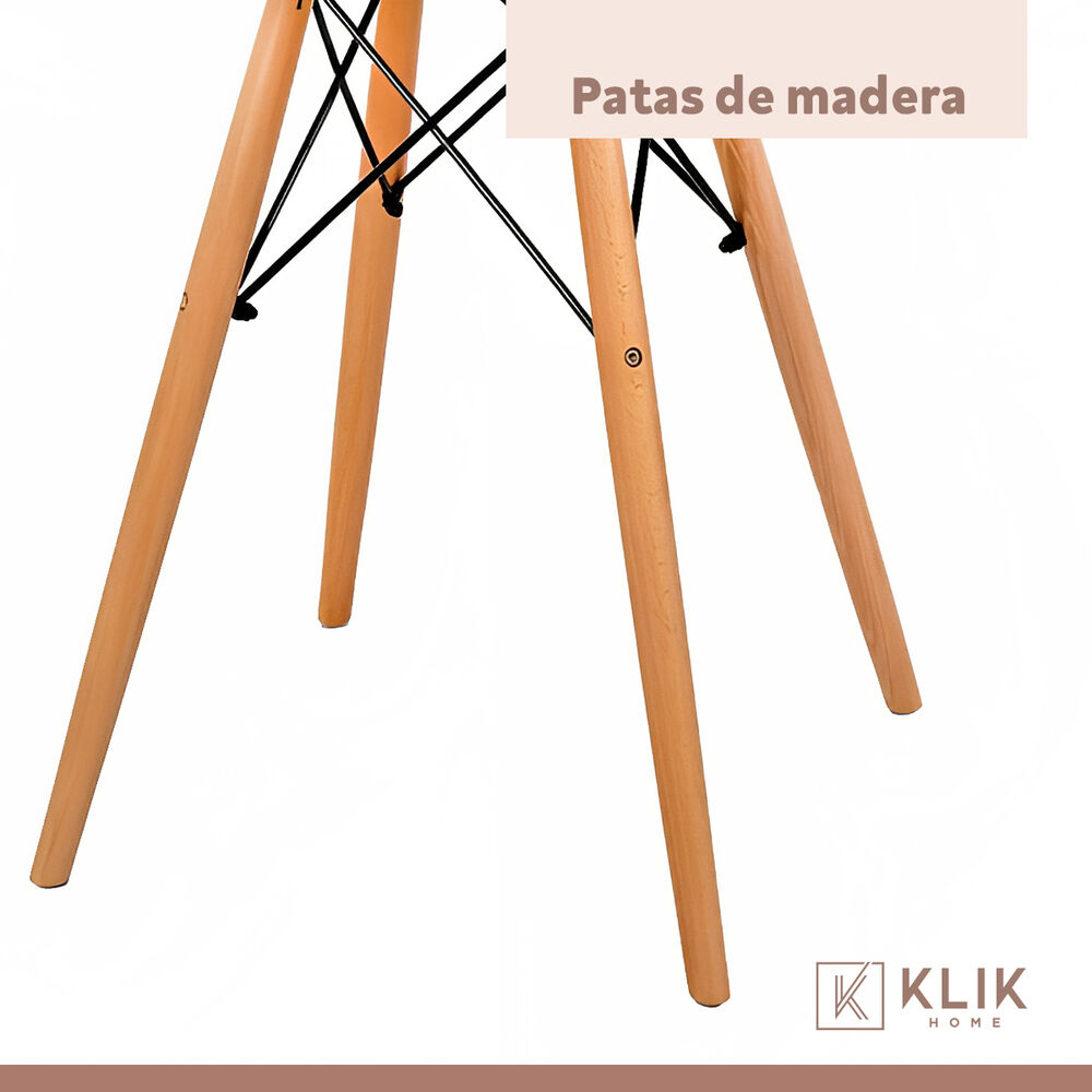 Mesa De Comedor Eames 100cm Redonda - Blanca image number 6.0