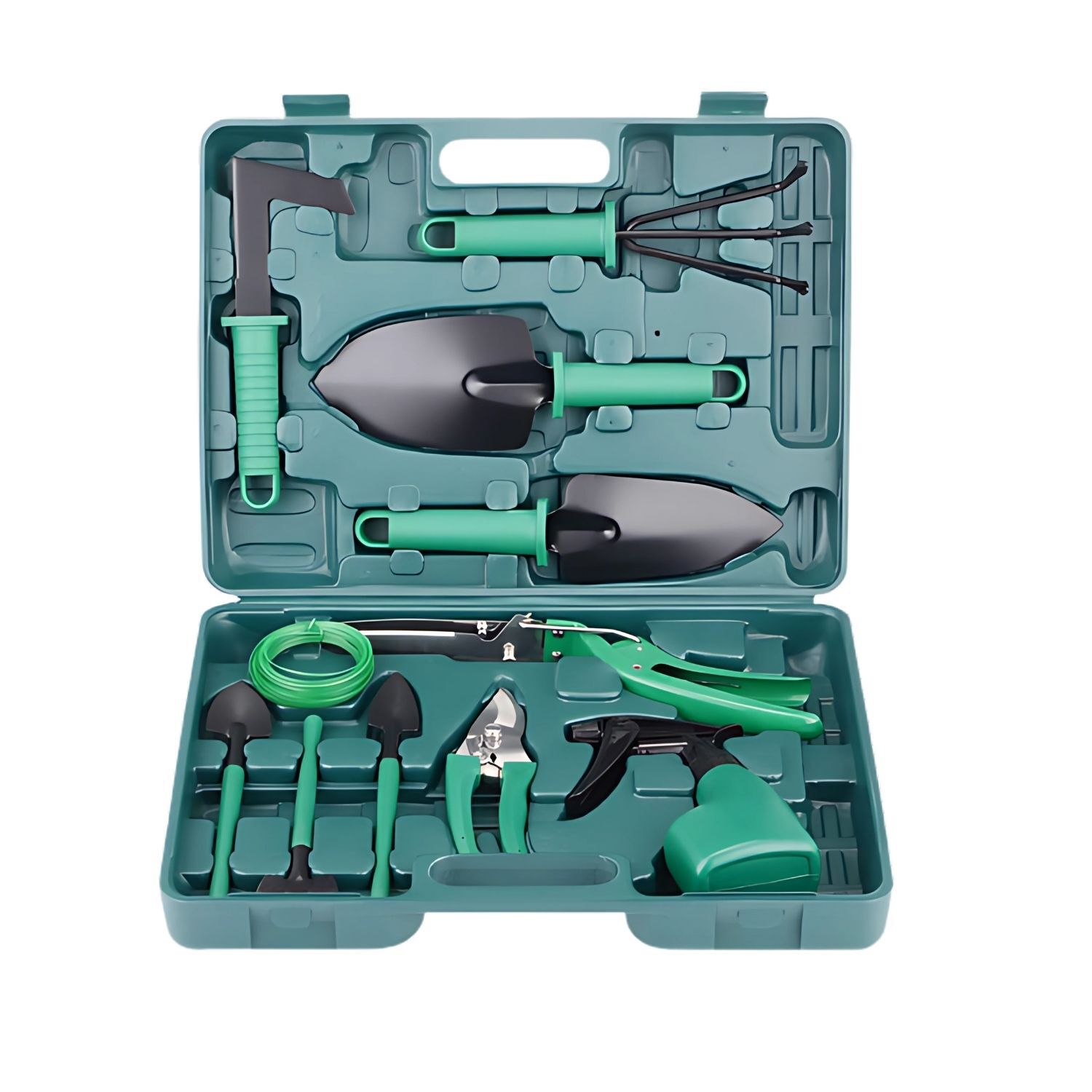 Kit Herramientas Jardiner&iacute;a Acero Rastrillo Tijera Podar image number 0.0