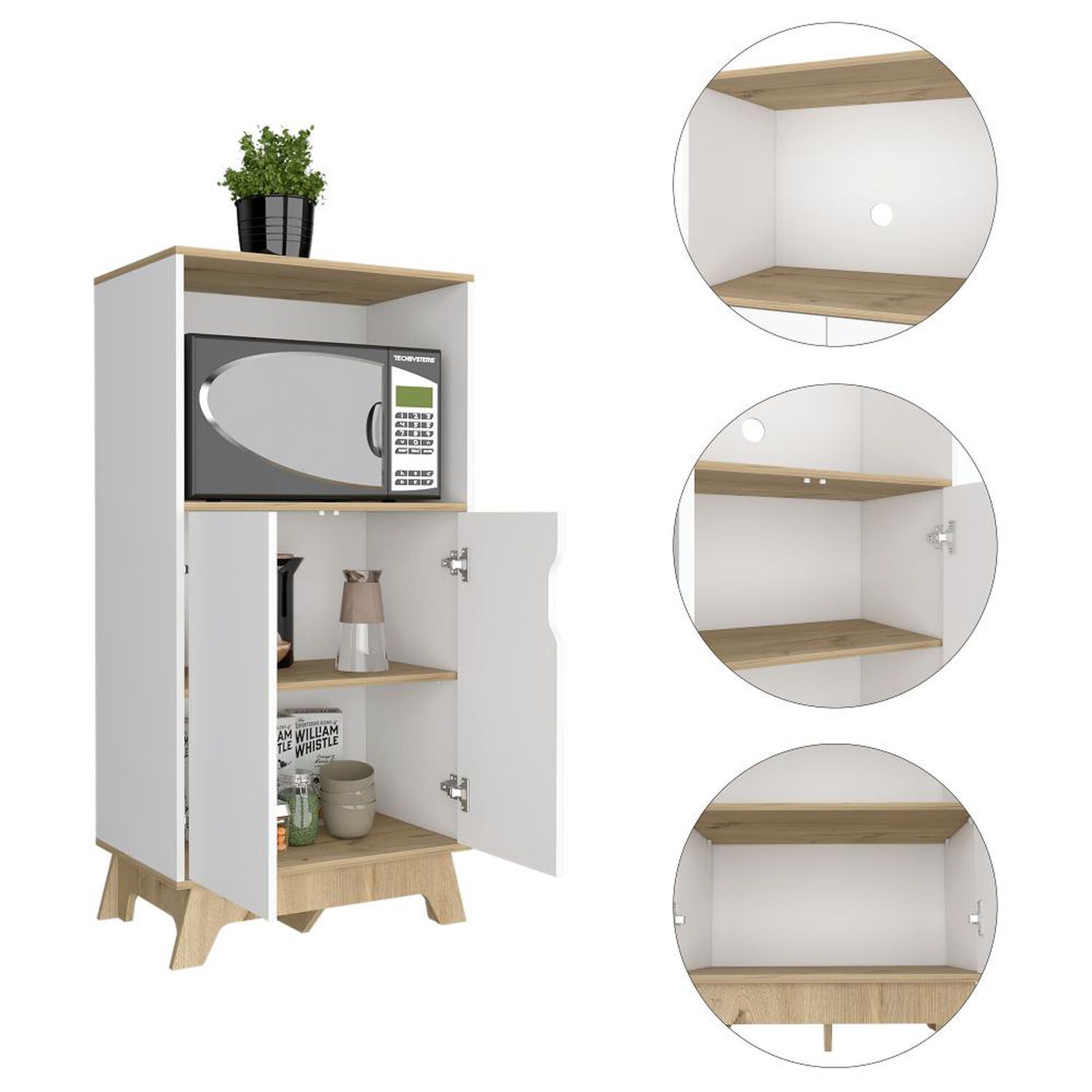 Mueble Microondas Tuhome Microondas Bi Color / 2 Puertas image number 11.0