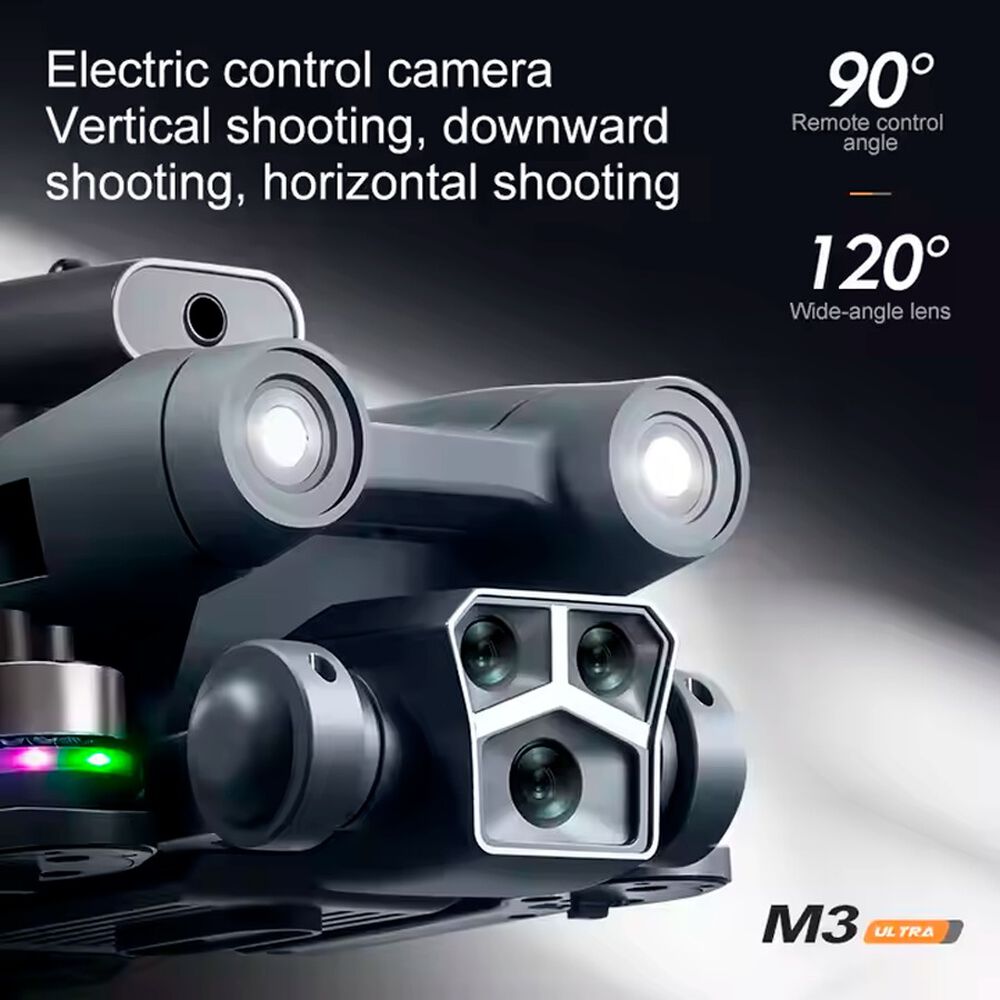 Dron M3 Ultra Con Control Remoto Y Pantalla Luz Rgb image number 1.0