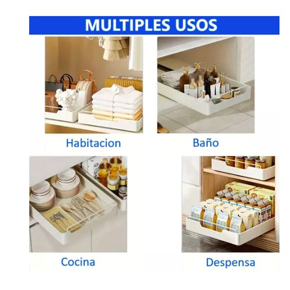 Organizador De Cocina Repisa Extraible Bandeja Desplegable image number 3.0