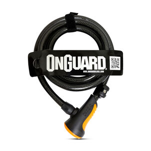 Candado On Guard Espiral Ns 180x12mm Naranjo