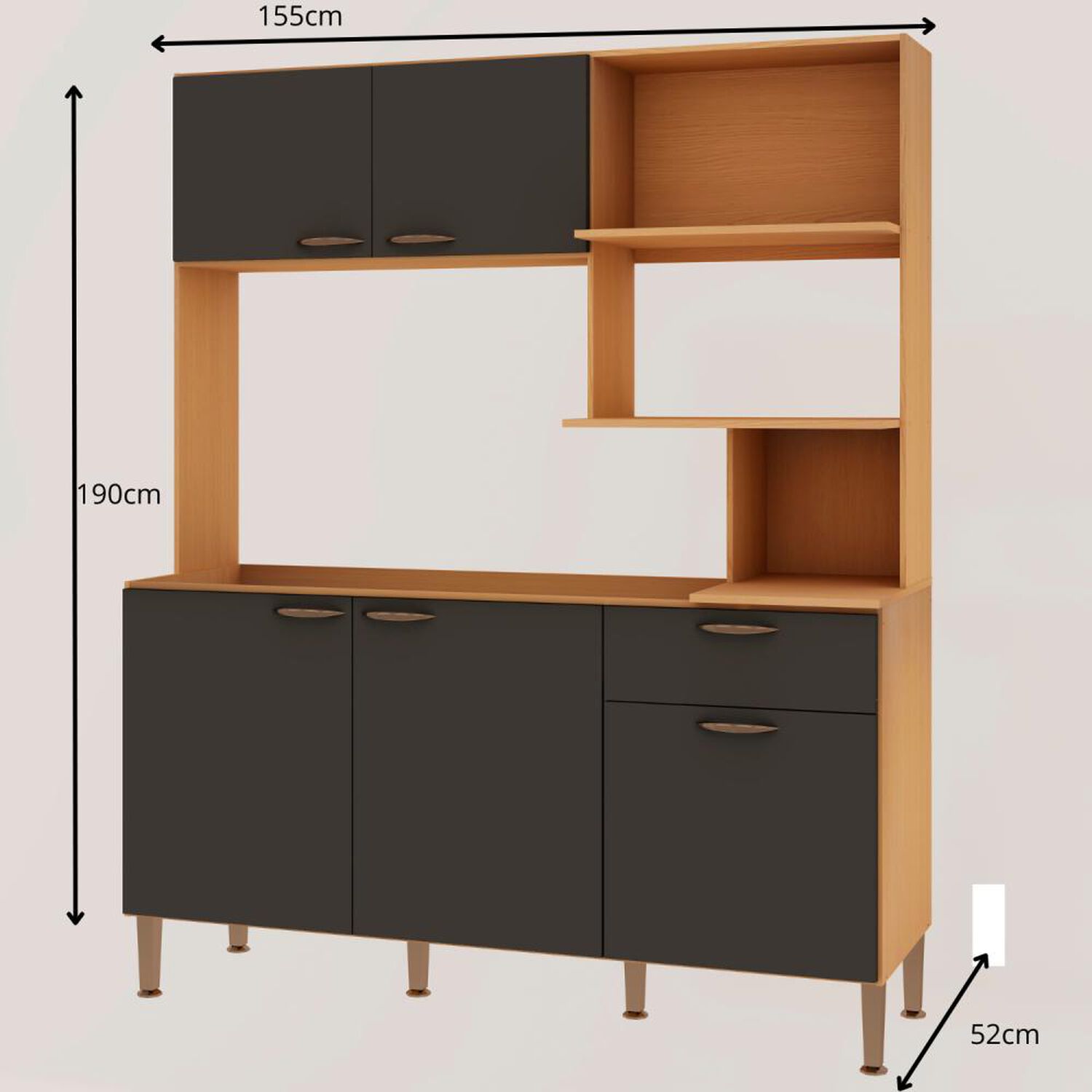 Mueble De Cocina Vekkahome Bella / 5 Puertas / 1 Cajon image number 1.0