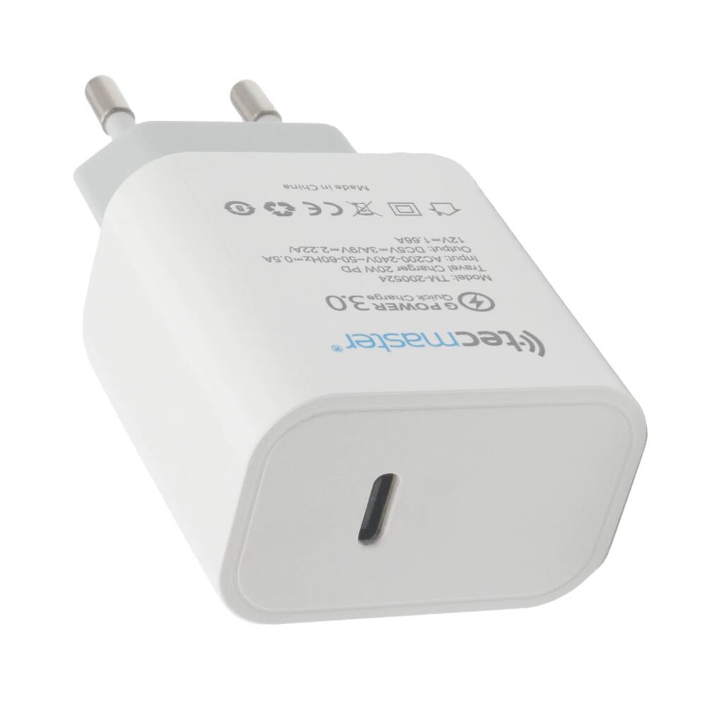 Cargador Inteligente Tipo C Para Celular Carga Rapida 20w Qc 3.0 image number 0.0