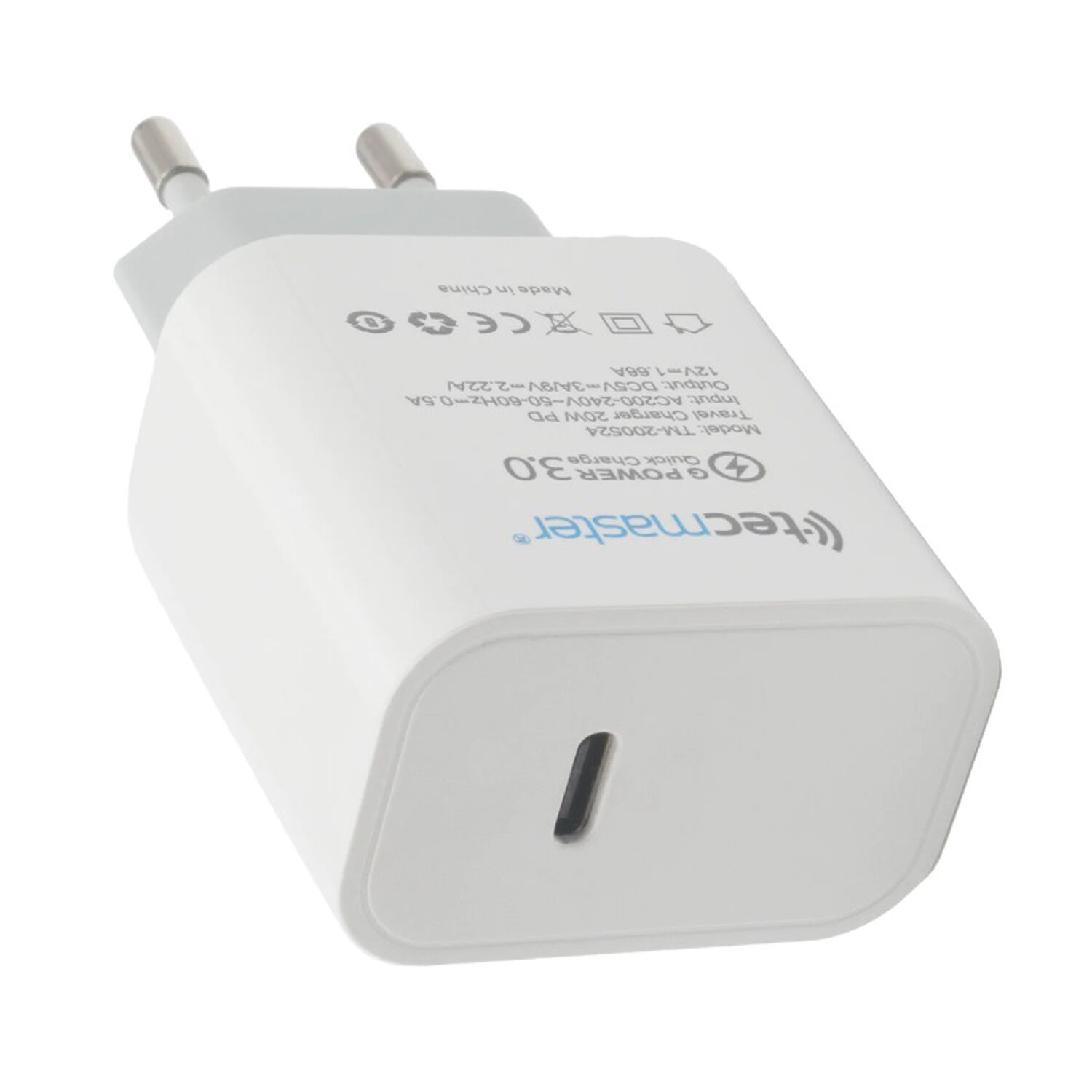 Cargador Inteligente Tipo C Para Celular Carga Rapida 20w Qc 3.0 image number 0.0