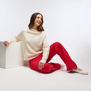 Sweater Brillos Manga Larga Cuello Redondo Mujer Freedom