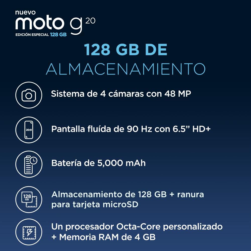 Smartphone Motorola G20 Edición Especial / 128 Gb / Liberado image number 2.0