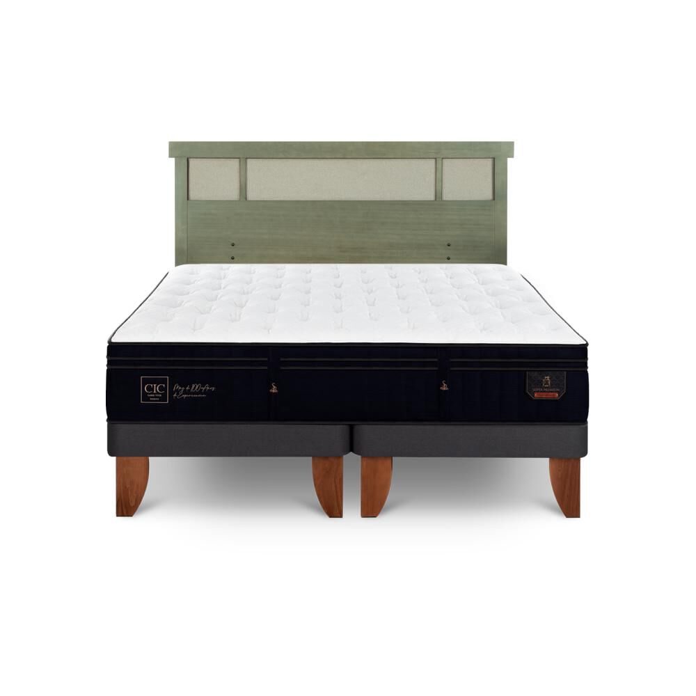 Cama Europea Cic Linea Premium / King / Base Dividida + Respaldo image number 0.0