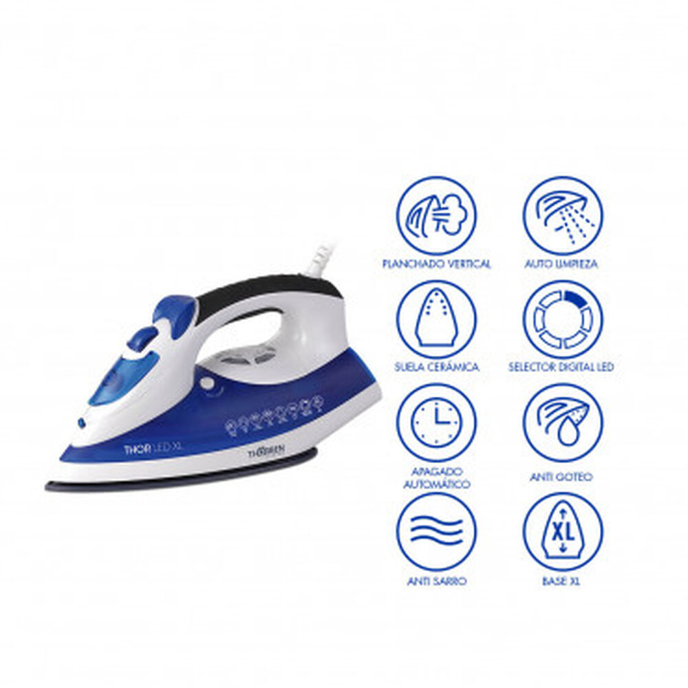 Plancha A Vapor Digital 2200w Thor Led Xl image number 2.0