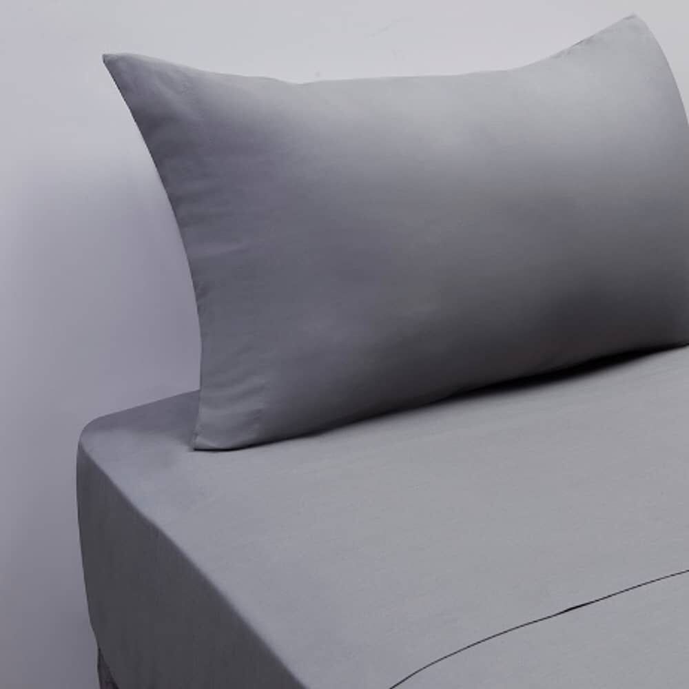 Juego De S&aacute;banas 1.5-188 Hilos Gris image number 1.0