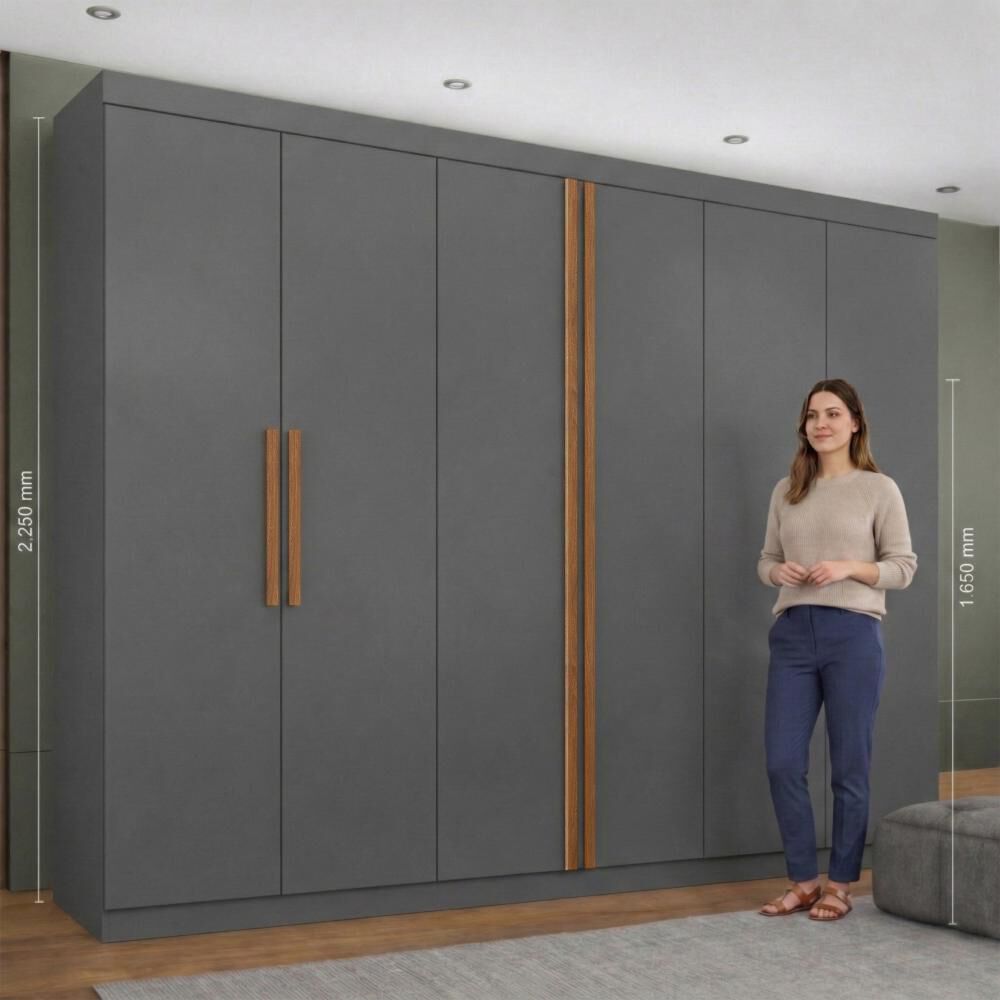 Cl&oacute;set Di Poretti Design Closet Titanium / 6 Puertas / 4 Cajones image number 3.0