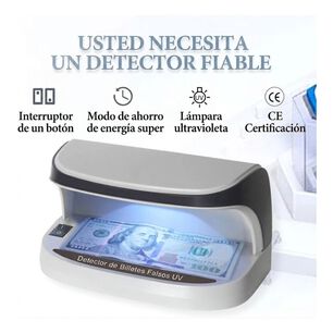 Detector Billetes Falsos Luz Uv Port&aacute;til Recargable