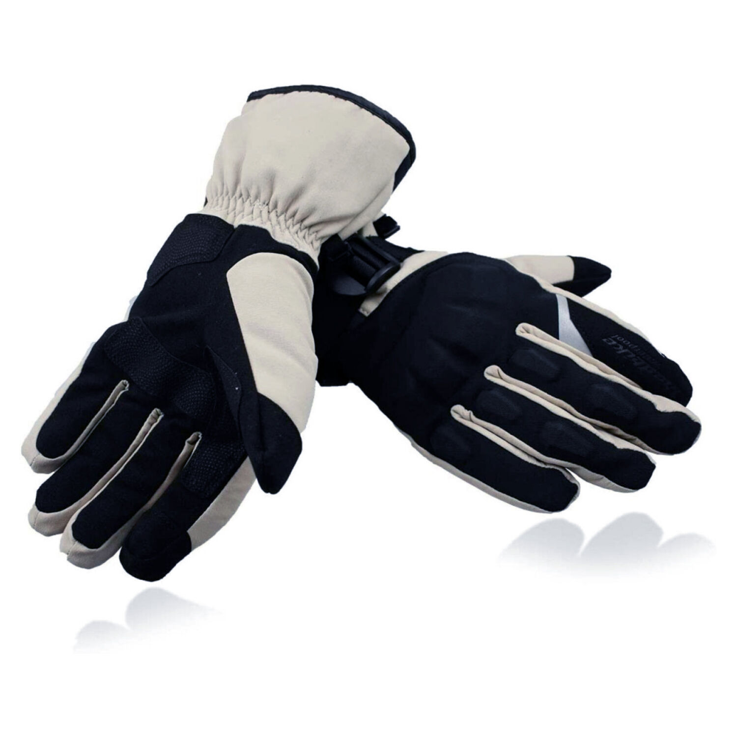 Guantes Para Moto T&eacute;rmicos Con Protecci&oacute;n Nudillos Beige - Ps image number 0.0