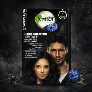 Vatika Henna Colour Shampoo Black 20 Ml X Sachets