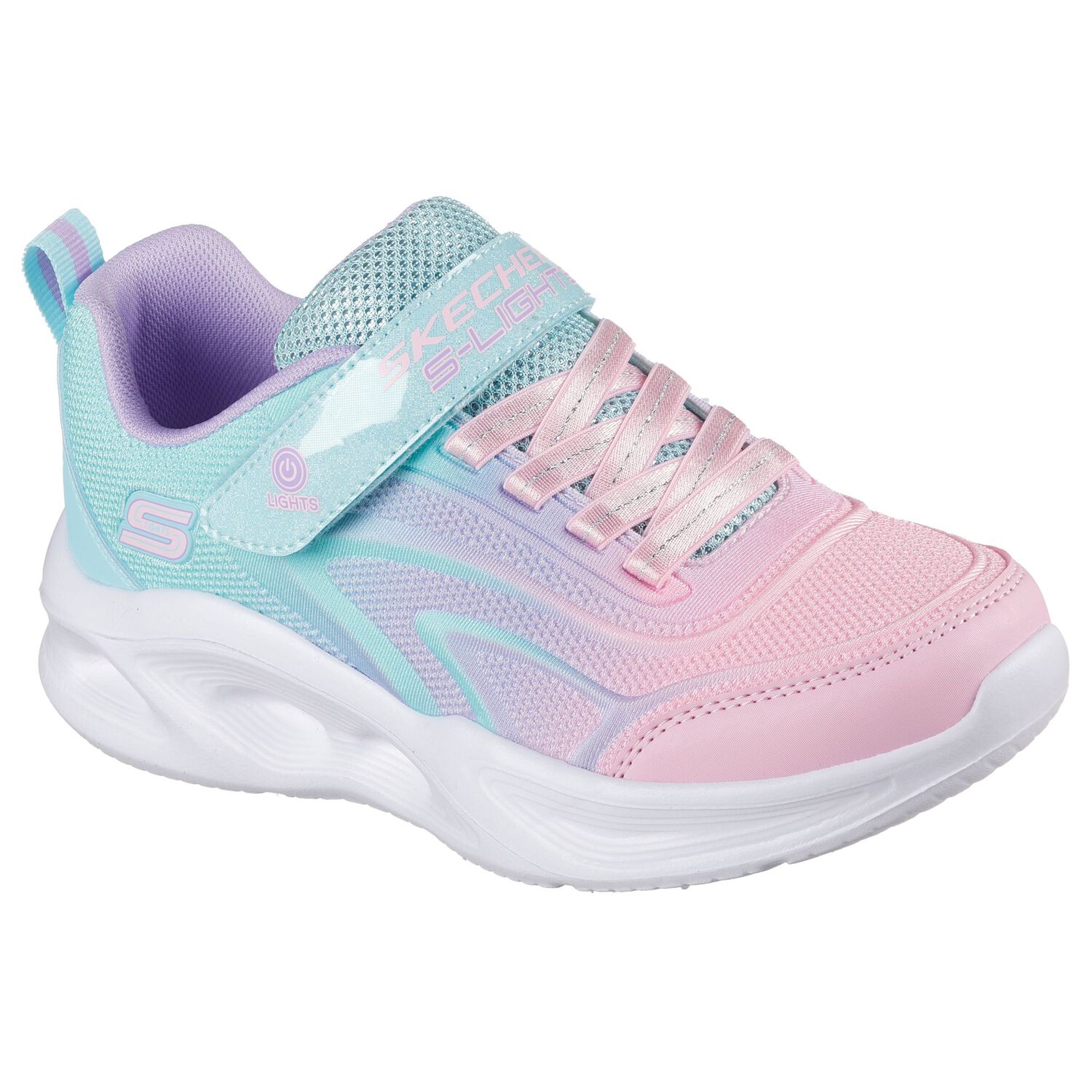 Zapatilla Skechers Skechers Sola Glow Ni&ntilde;a Rosado image number 6.0