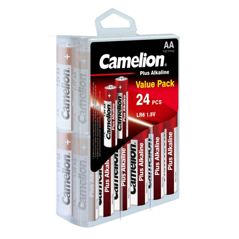 Pilas Alcalinas Plus Caja Plástica Aa 24un - Camelion image number 0.0