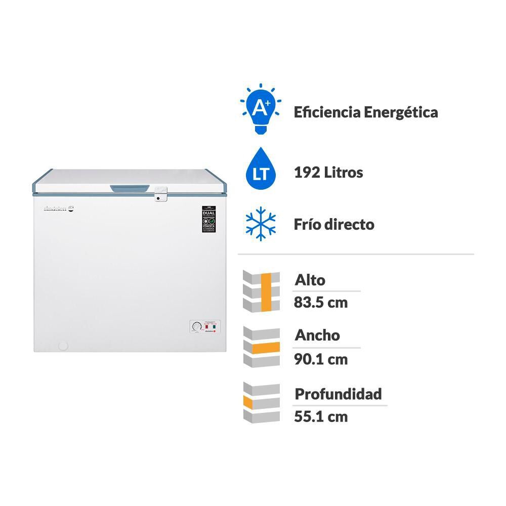 Congeladorfreezer Sindelen Horizontal 192 Litros Sfh-201bl image number 2.0