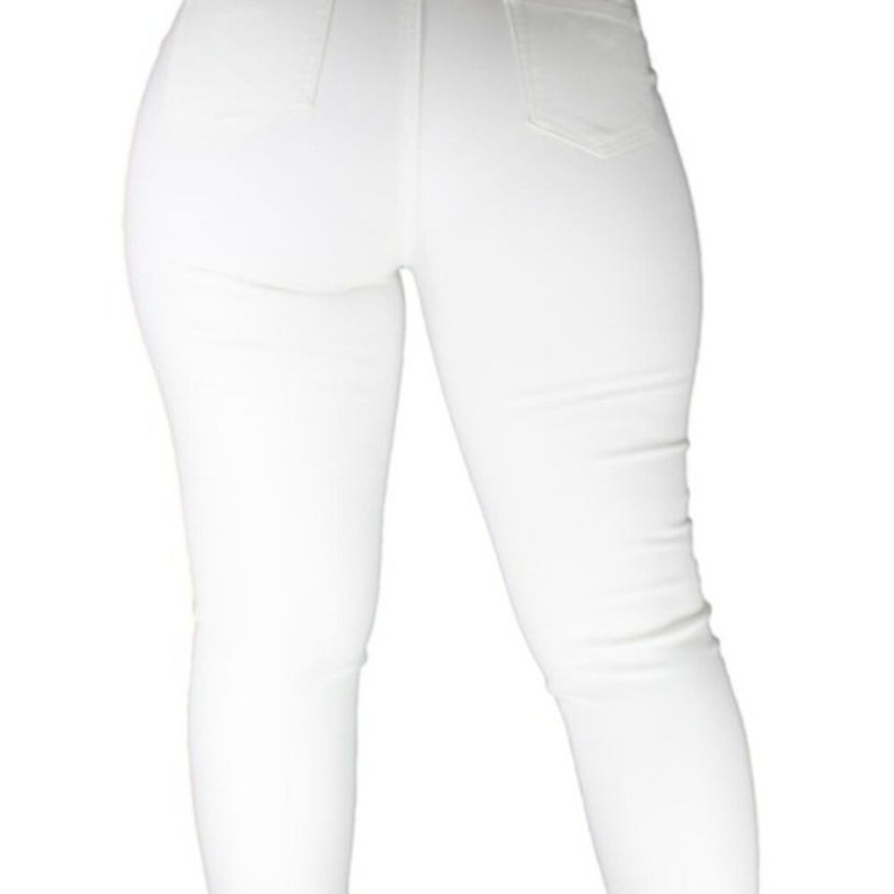 Pantalón Ecocuero Mujer Blanco image number 1.0