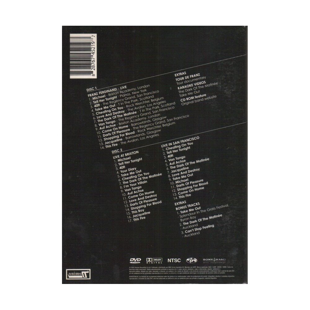 Franz Ferdinand - Franz Ferdinand | Dvd image number 1.0