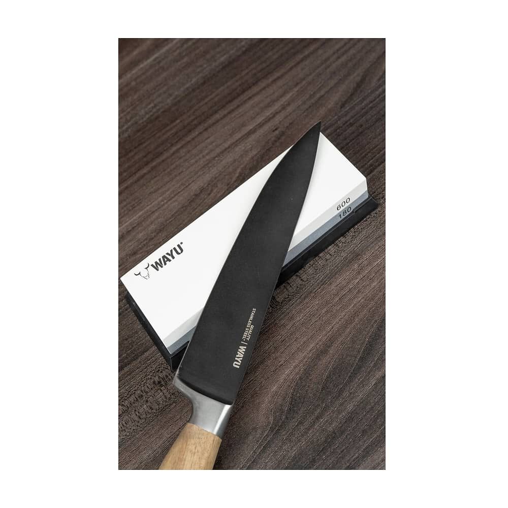 Cuchillo Santoku Wayu 30cm Acero Antiadherente image number 6.0