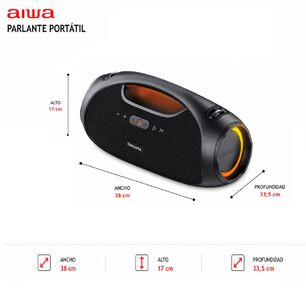 Parlante Portatil Inal&aacute;mbrico Bluetooth Ipx6 Con Tws 60w Aw-s244bt