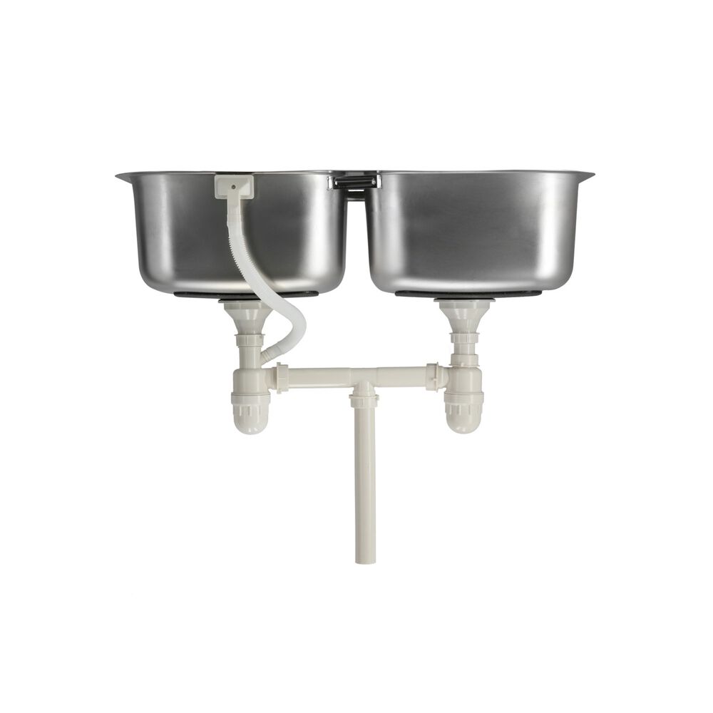 Lavaplatos Doble Bajo Cubierta 820 X 460 Splendid Acero Inox image number 9.0
