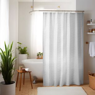 Cortina De Ba&ntilde;o Nautica Home 180x180cm Dise&ntilde;o 3d Olas