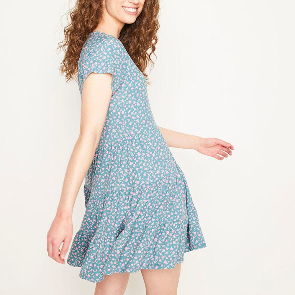 Vestido Corto Relaxed Fit Manga Corta Mujer Freedom image number 2.0