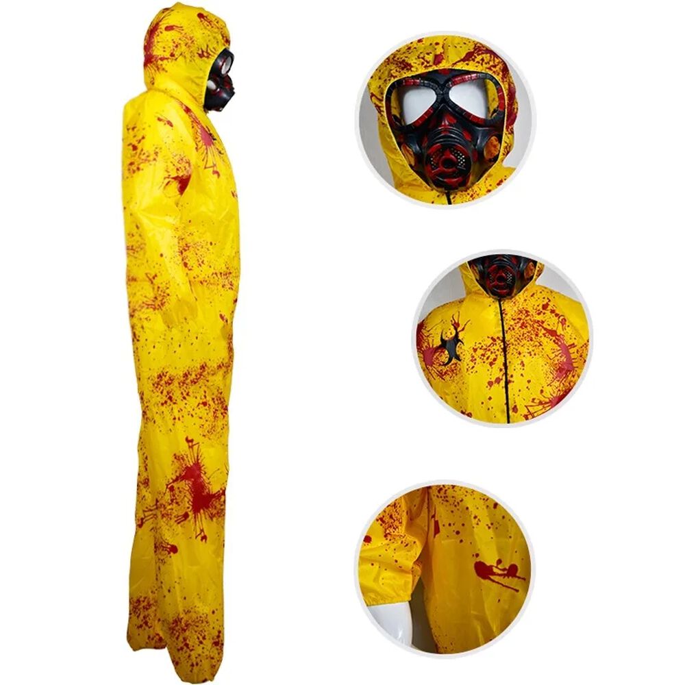 Disfraz Traje Radioactivo Infantil Resident Evil Amarillo image number 4.0
