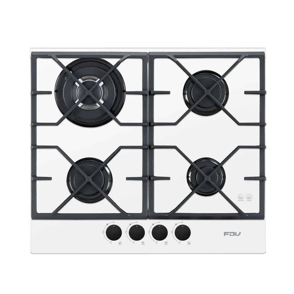 Fdv Encimera A Gas 4 Quemadores 60 Cm Signature White Blanco image number 0.0