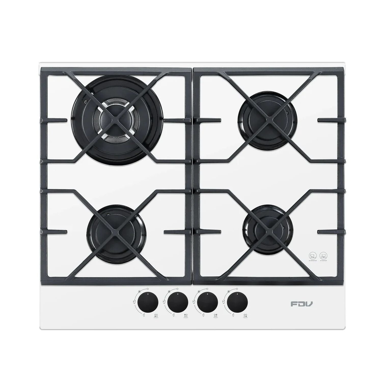 Fdv Encimera A Gas 4 Quemadores 60 Cm Signature White Blanco image number 0.0