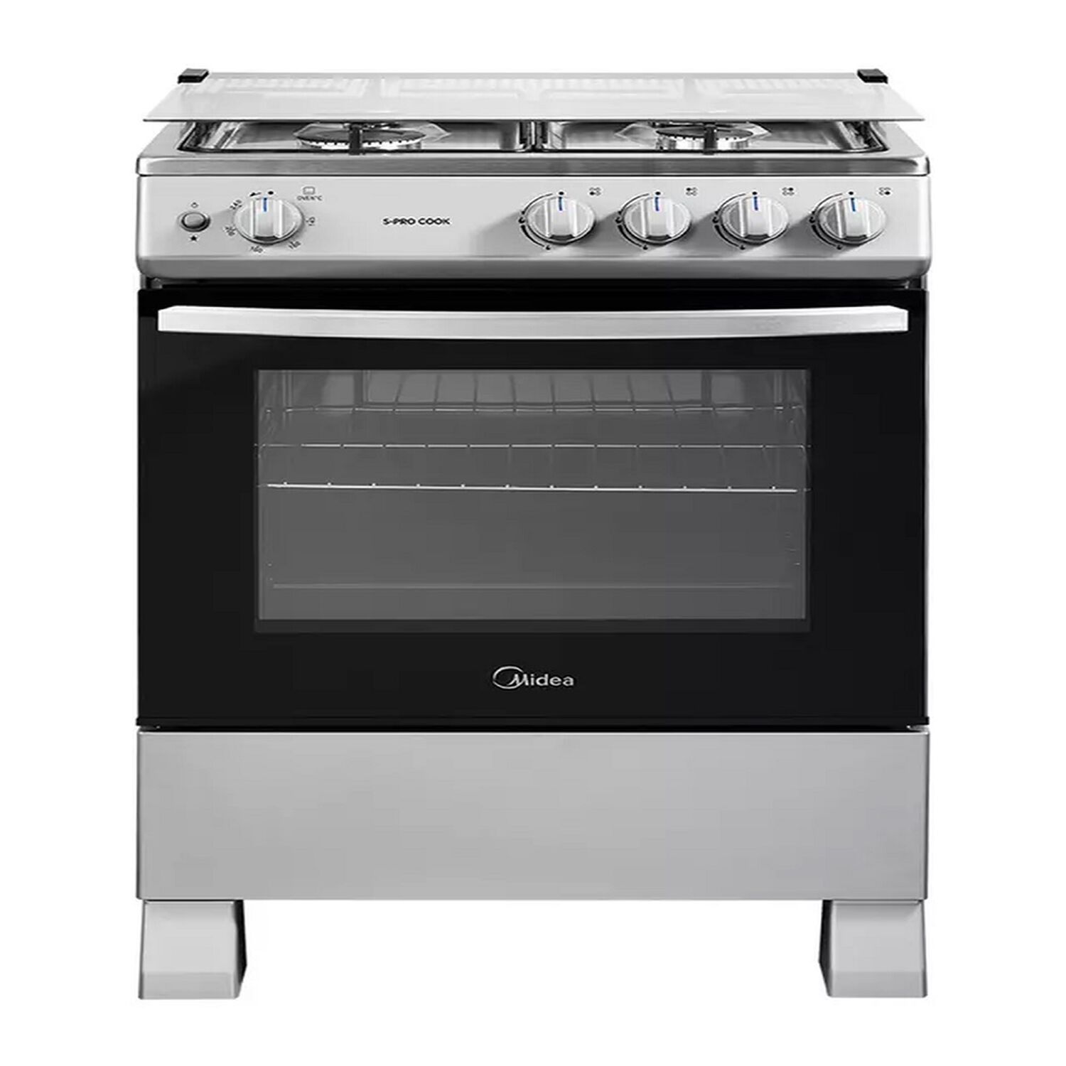 Cocina A Gas Midea 4 Quemadores Mfo-mg24tcssl Silver image number 0.0