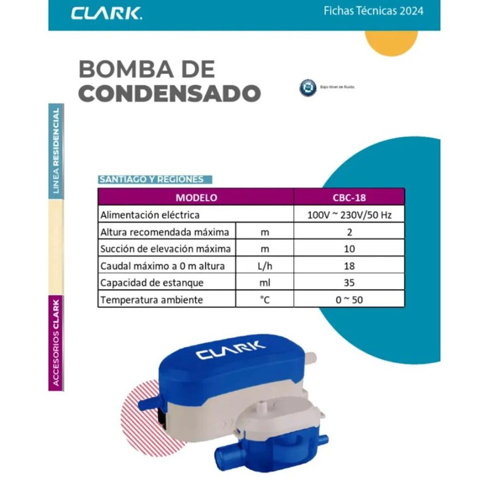 Bomba De Condensado Clark 18lts image number 1.0