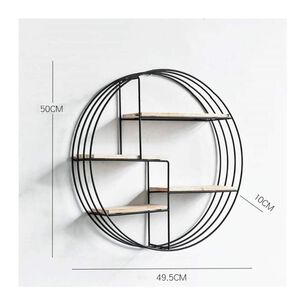 Estante Flotante De Pared Met&aacute;lico Decorativo De 4 Niveles