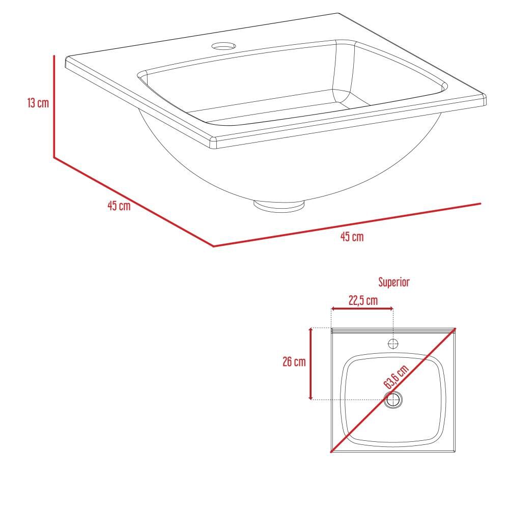 Mueble Lavamanos + Baño + Botiquin Barcelona Tuhome image number 7.0