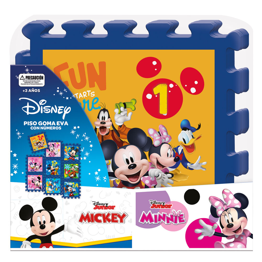 Piso Goma Eva Con Numeros 9 Piezas 30x30 Disney image number 0.0