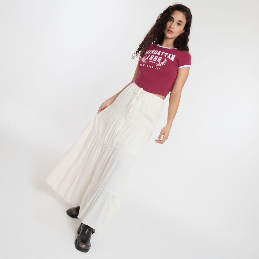 Falda Larga Tiro Medio Relax Mujer Freedom image number 1.0