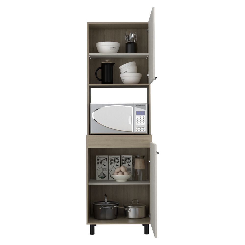 Mueble Microondas 2 Puertas 3 Repisas Fm-006e Beige image number 2.0