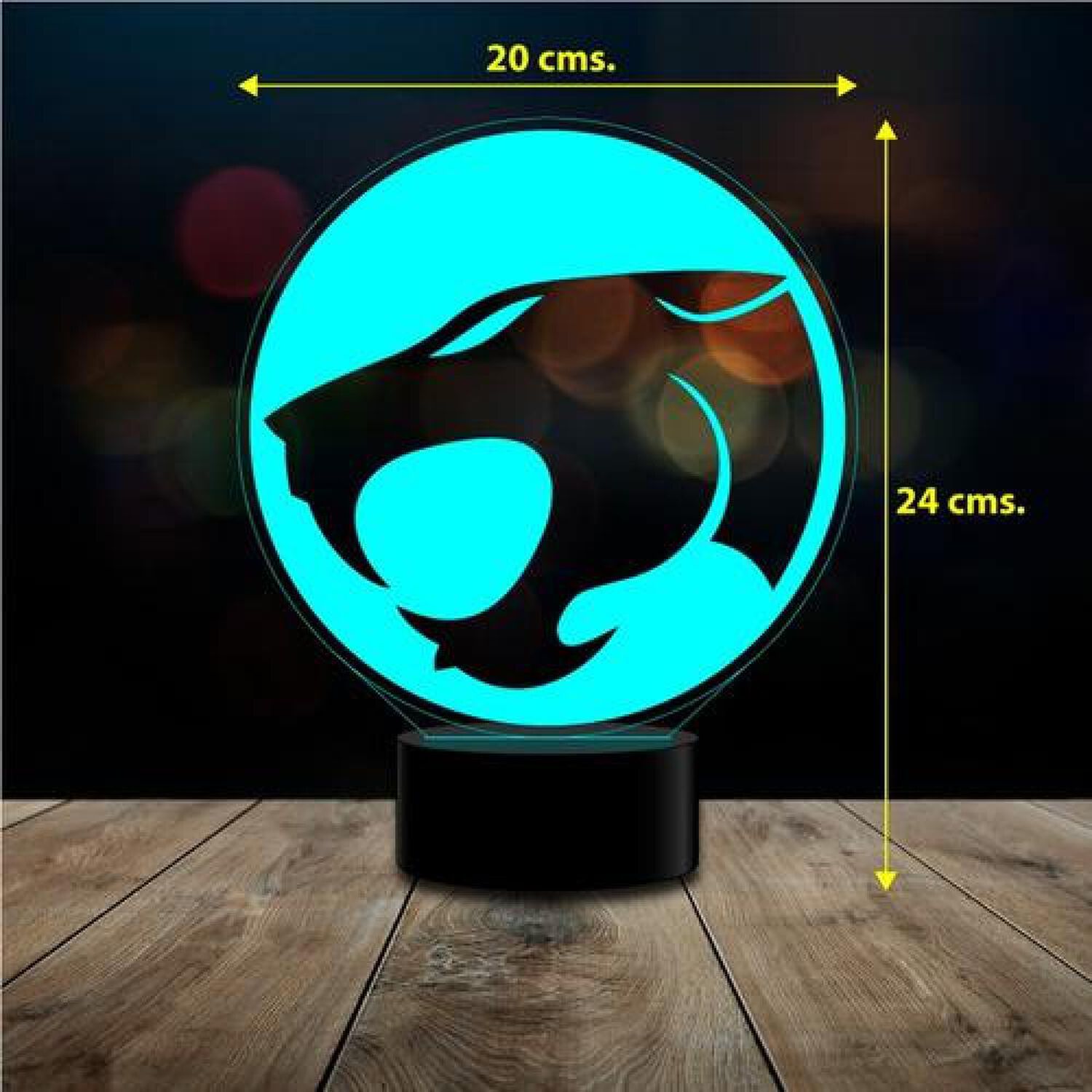 L&aacute;mpara 3d Thundercat Control Remoto 16 Color Estoykuku image number 2.0