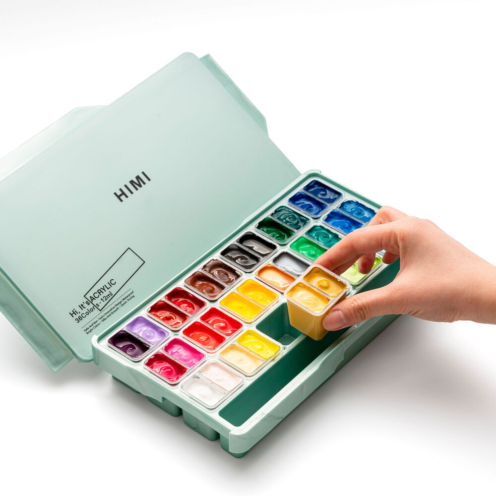 Himi Set Pintura Acrílica Twin Cup 12 Ml 36 Colores image number 5.0