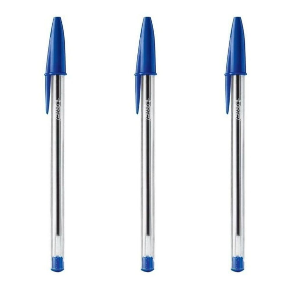 Pack X 4 Blister 3 Bolígrafos Cristal / Azul Bic image number 0.0
